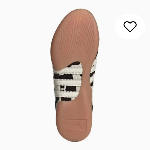 Adidas Taekwondo Mei Cow Print Leather Hair Ballet Sneakers - Picture 4 of 10